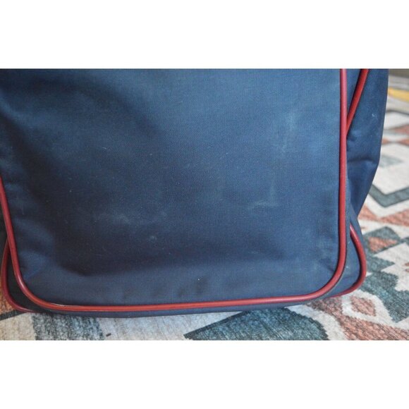 Vintage Samsonite Navy Red Crossbody Messenger Bag With Adjustable Strap Zippere - Picture 4 of 16